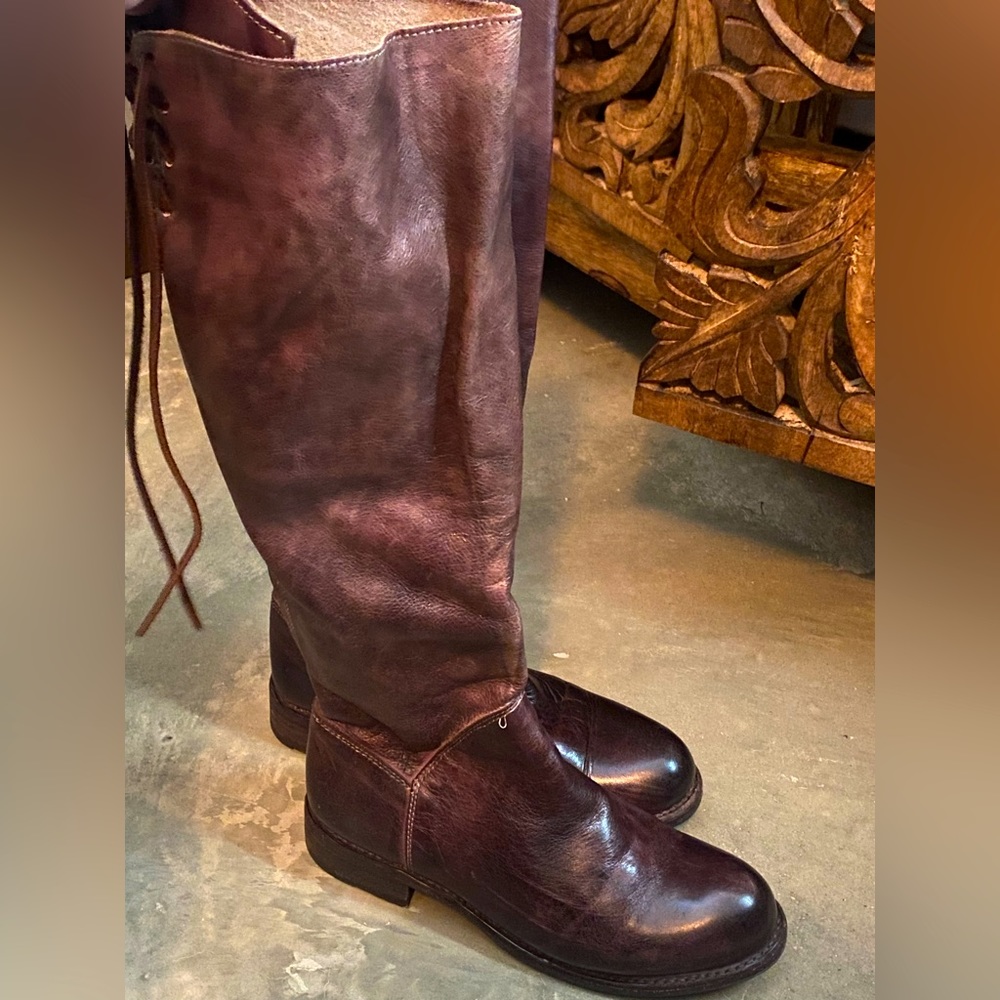 Bed Stu Manchester Leather Boots Teak